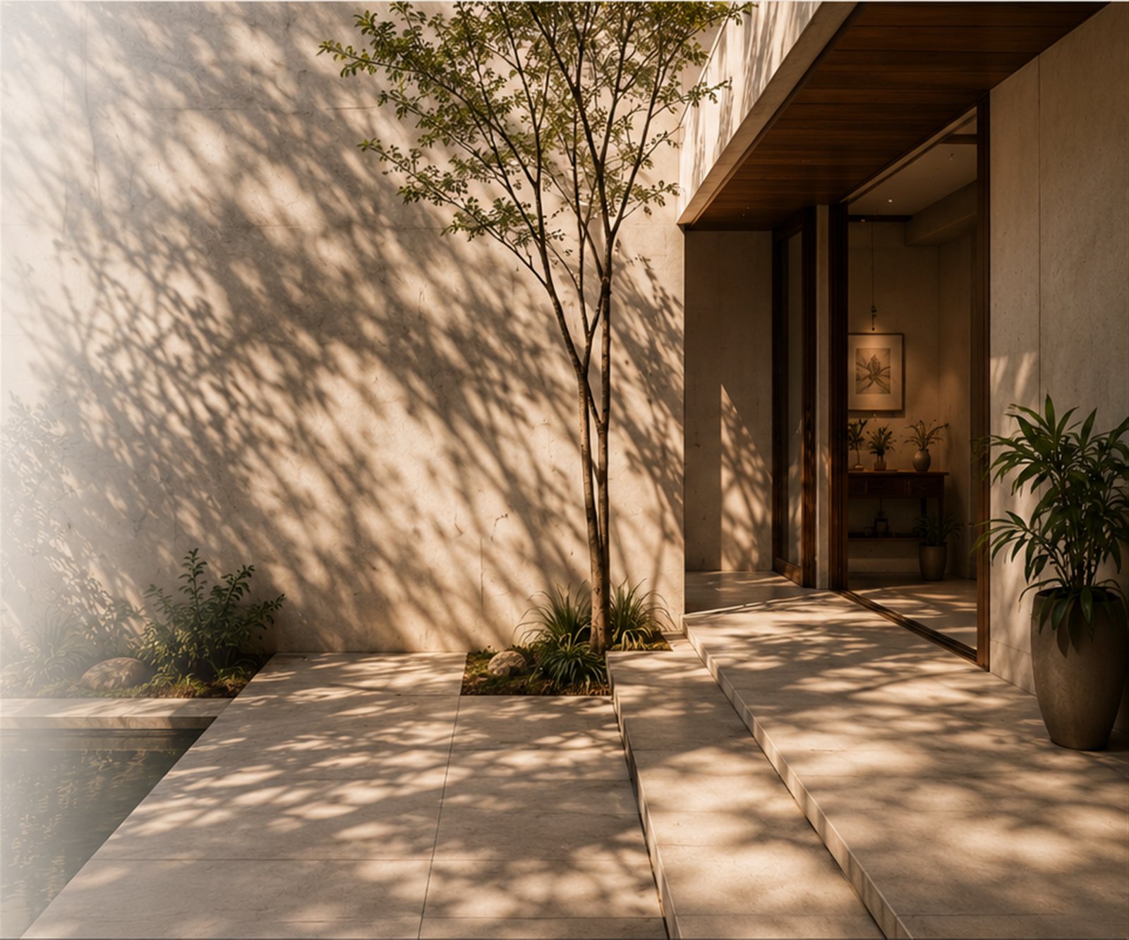 A final calm BeyondBoxes courtyard