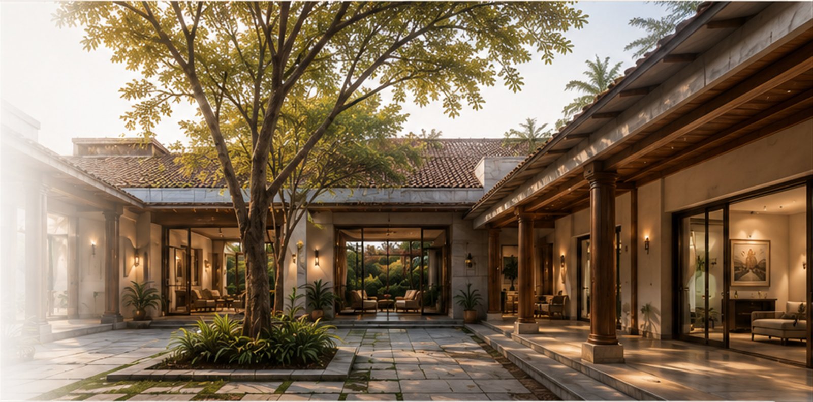 A mature courtyard residence